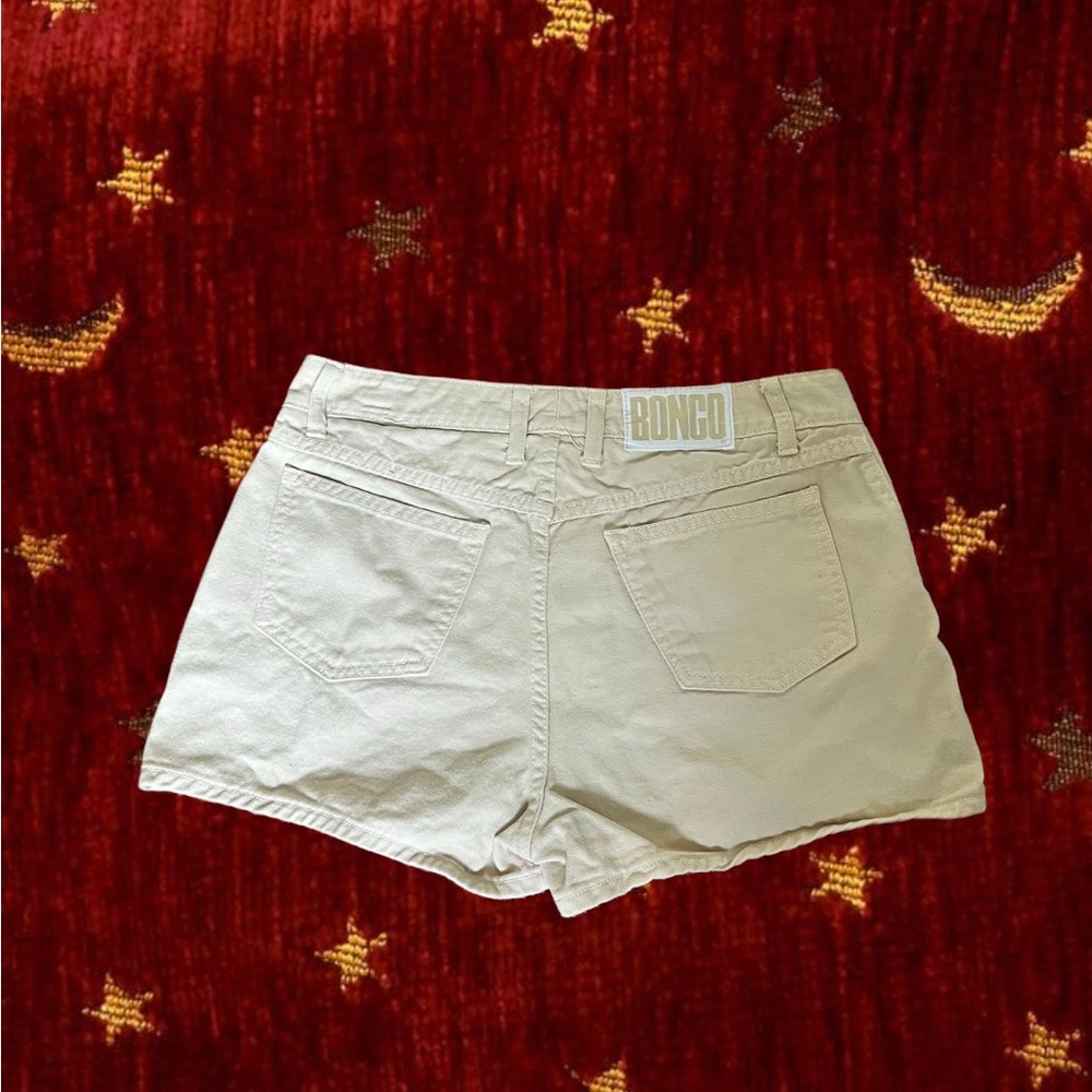 Vintage BONGO Cream Jean Shorts Casual Style